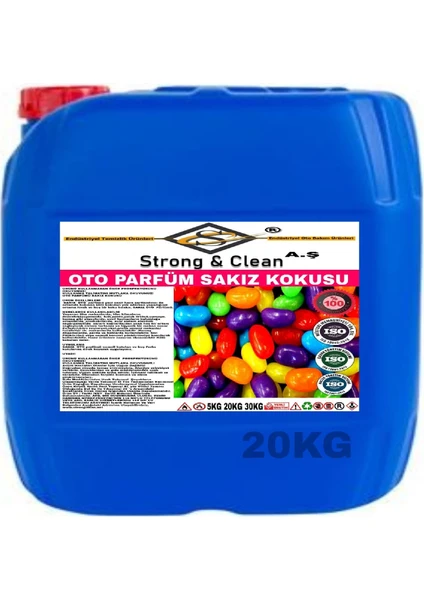 Strong & Clean Oto Parfüm Sakız Kokulu 20Kg