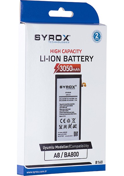 A8 (BA800) Batarya 3050 Mah B160 fiyatları