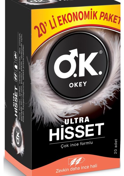 Ultra Hisset Prezervatif 20'li