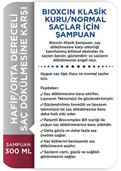 Genesis Şampuan 300 ml Kuru ve Normal 1 Paket