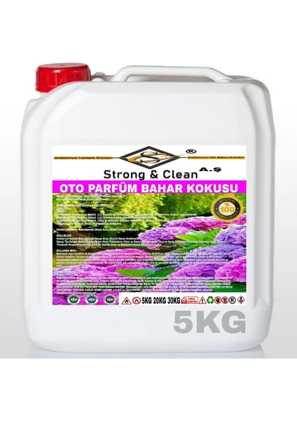 Strong & Clean Oto Parfüm Bahar Kokulu 5 kg