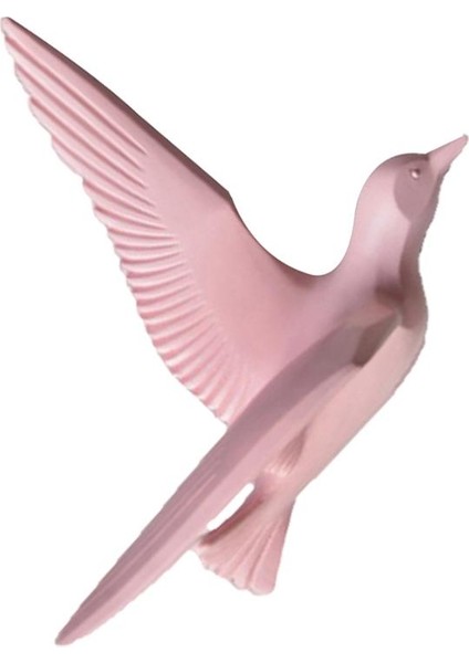 3D Reçine Martı Kuşlar Heykeli Sanat Heykel El Sanatları Duvar Asılı Dekor Pembe C (Yurt Dışından) fırsatları