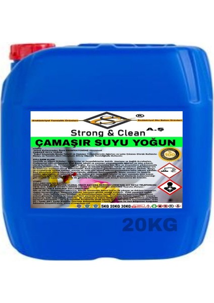 Çamaşır Suyu Ultra Yoğun 20 kg