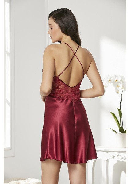 4lü Gecelik Sabahlık Şort Çeyiz Set 7005 Bordo fırsatları