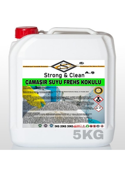 Çamaşır Suyu Fresh Kokulu 5 kg