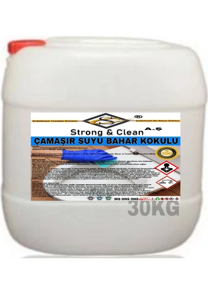 Strong & Clean Çamaşır Suyu Bahar Kokulu 30 kg