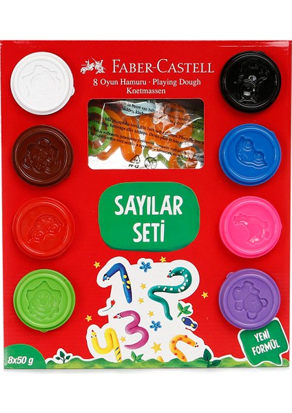 Oyun Hamuru Sayılar Seti 50G x 8