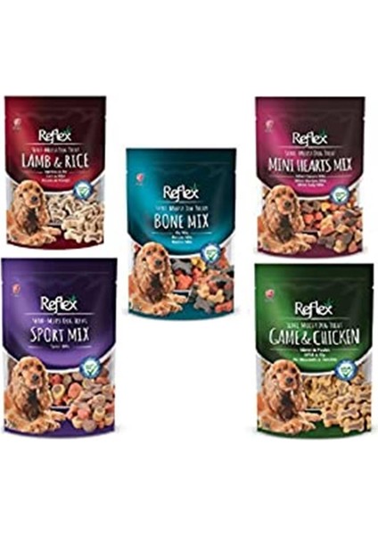 Semi-Moist Dog Treat Mix 5'li Köpek Ödül Seti