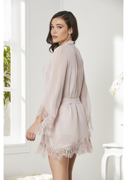 4lü Gecelik Sabahlık Şort Çeyiz Set 7005 Pudra fırsatları