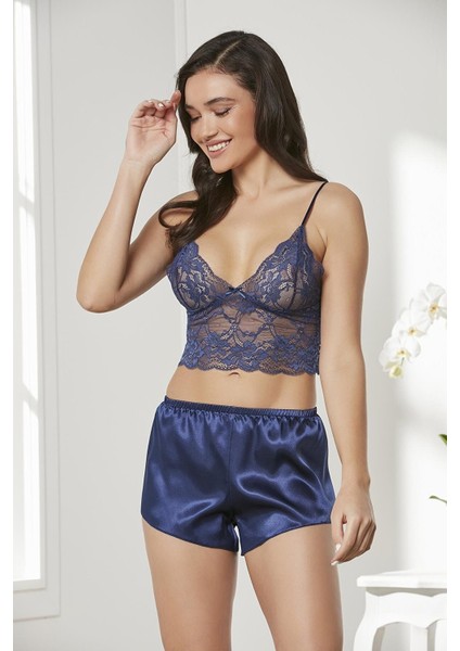 4lü Gecelik Sabahlık Şort Çeyiz Set 7005 Laci modelleri