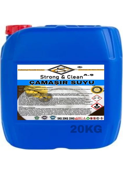 Strong & Clean Çamaşır Suyu Klorlu 20 kg