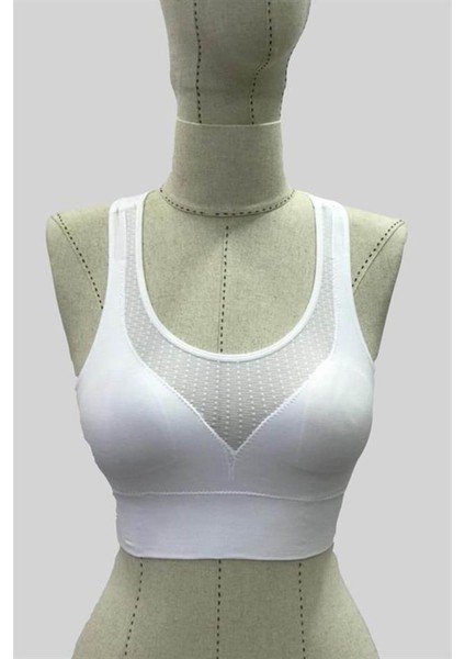 Emay 4027 Seamless Tül Pedli Toparlayıcı Sütyen Korse Beyaz fiyatları