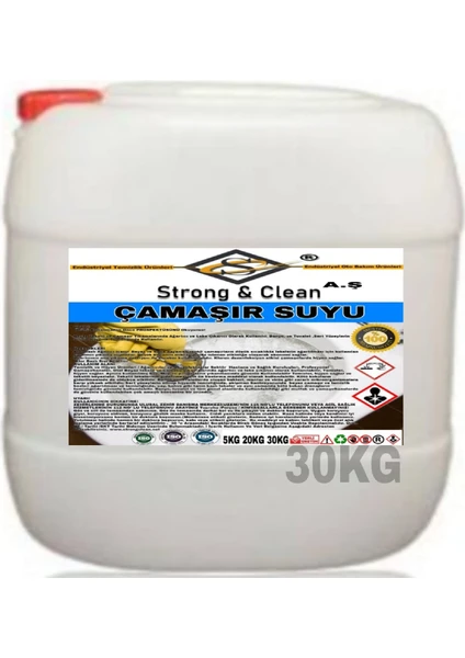 Strong & Clean Çamaşır Suyu Klorlu 30 kg