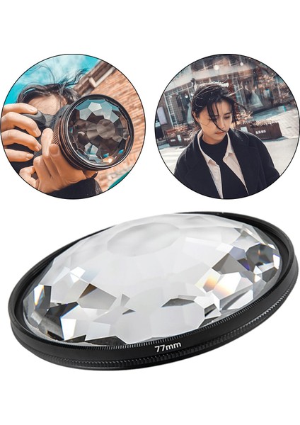 77MM Kaleidoskop Kamera Cam Filtresi Değişken Sayı Sayısı