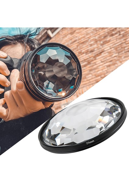 77MM Kaleidoskop Kamera Cam Filtresi Değişken Sayı Sayısı indirimleri