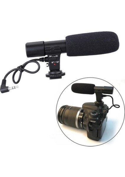 Dslr Kamera Için Stereo Kamera Mikrofon Kondenser Mikrofon Dv 3.5mm fiyatları