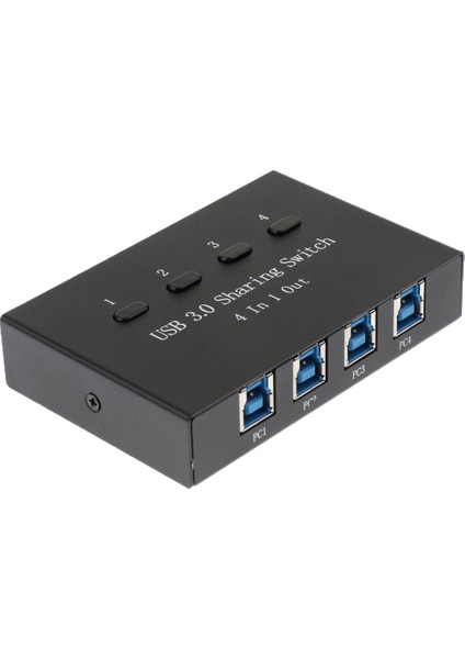 USB 3.0 Paylaşım Kılavuzu Anahtarı Kvm Adaptör Kutusu 4ports Hub Için