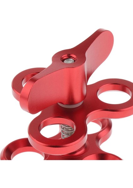 Üçlü Bilyalı Kelepçe 3 Delik, Sualtı Kolu Dalış Braketi Fotoğrafçılık modelleri