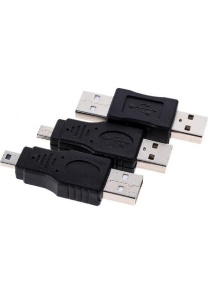 12PCS/SET Otg USB 2.0 Erkek - Kadın Veri Dönüştürücü Adaptörü