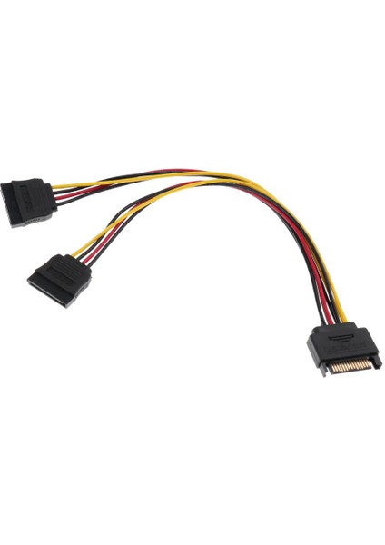 Sata 15P Erkek - 2x 15P Dişi 1 Uzatma Y Ayırıcı Kablosu