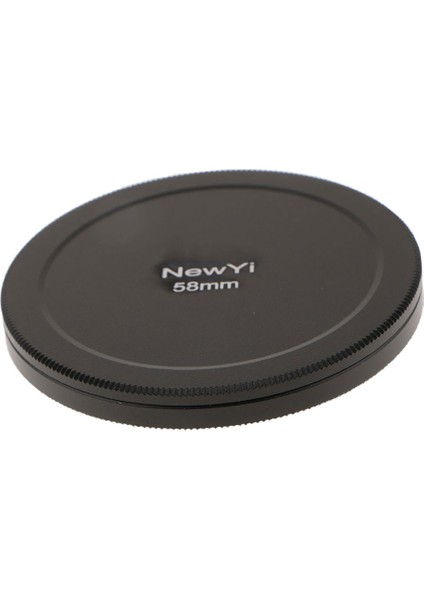 Taşınabilir 58MM Cpl Filtre Kılıfı Lens Kapak Yığın Depolama Metal Kutusu - Siyah,