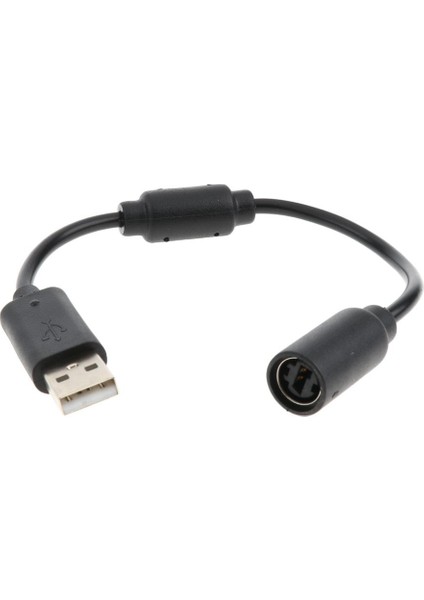 360 Denetleyici Için Gamepad USB Dönüştürücü Adaptör Kablosu 25CM/9.84 Siyah