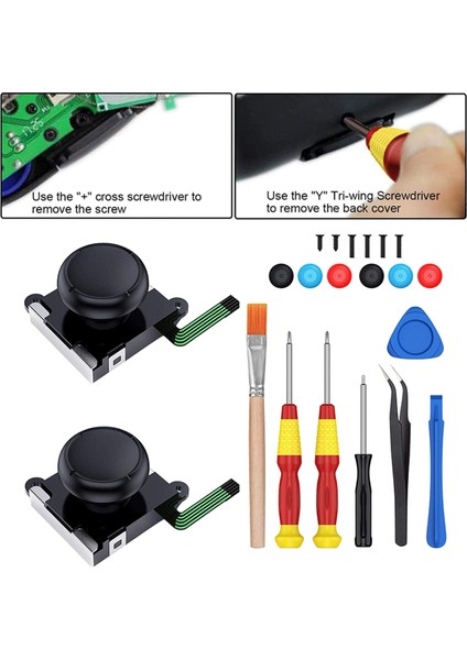 Joypad Için 2x 3D Sol Sağ Analog