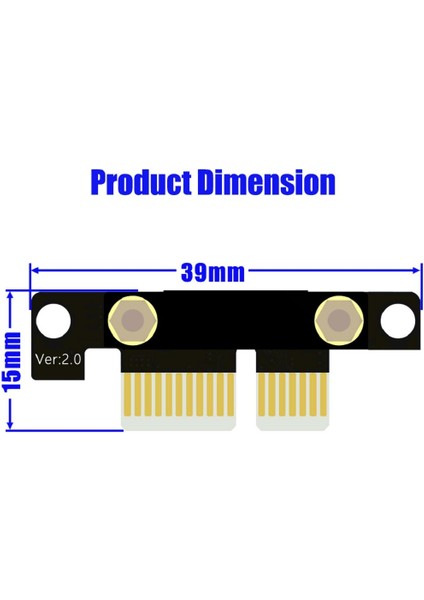 Genişletici Için Pci- 1x Uzantı Adaptörü Yükseltici Kablosu