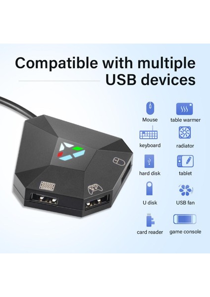 N-Switch Için Siyah USB Klavye Fare Dönüştürücü Adaptörü, Profesyonel