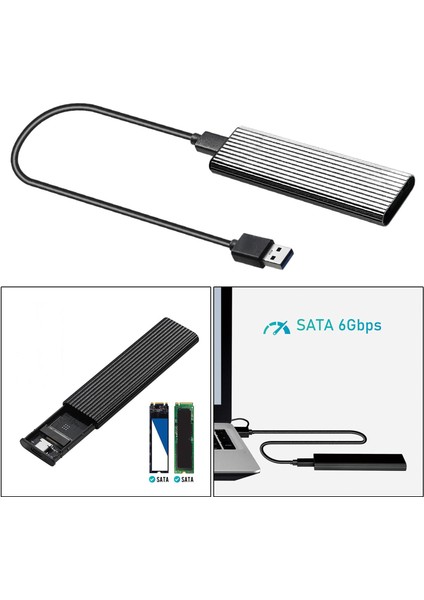 M.2 - USB 3.0 Adaptör Muhafaza Örneği 6gbps Destek Uasp