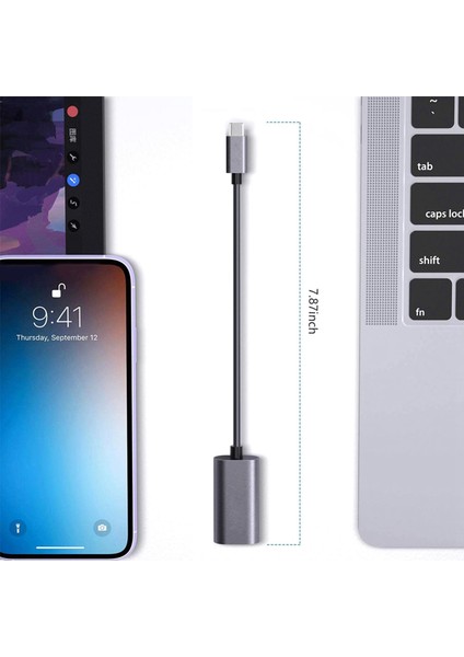 12 Inç Dizüstü Bilgisayarlar Için USB C - VGA Adaptörü