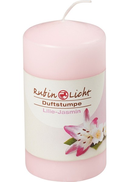 Kokulu Silindir Mum 110X60MM Lilyum & Yasemin