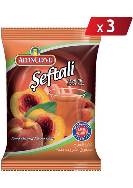 Şeftali Aromalı İçecek Tozu Oralet 3 x 250 gr