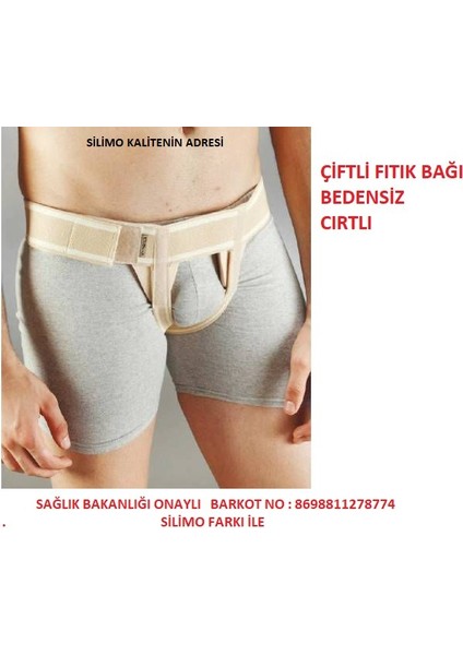 Çiftli Bağı Kasık Bağı Korsesi Kasık Fıtığı Kemer Bedensiz