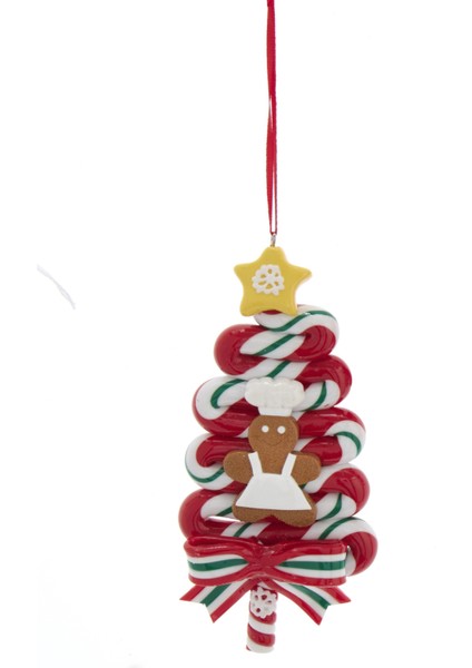 Çam Ağacında Gingerbread Man Yılbaşı Süsü – 14cm