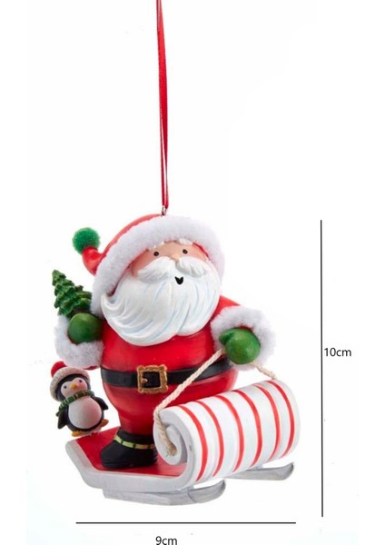 Kızaklı Noel Baba Yılbaşı Süsü – 10cm fiyatları
