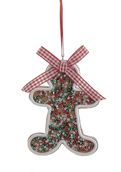 Çok Renkli Gingerbread Man Yılbaşı Süsü – 10,5cm