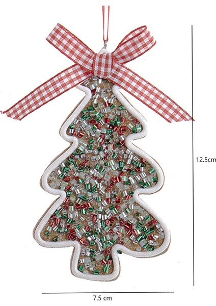 Çok Renkli Çam Ağacı Yılbaşı Süsü – 12,5cm fiyatları