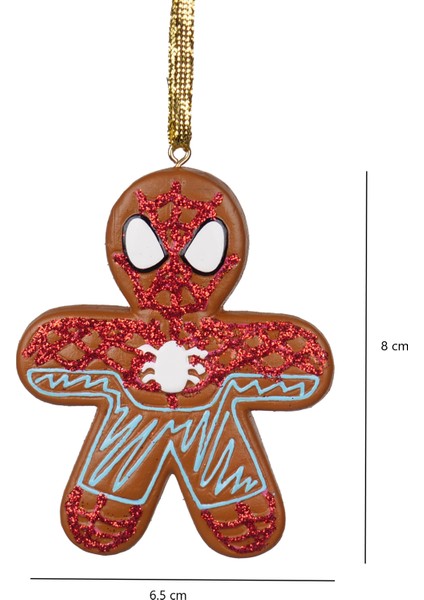 Gingerbread Spıderman Yılbaşı Ağaç Süsü – 8cm fiyatları