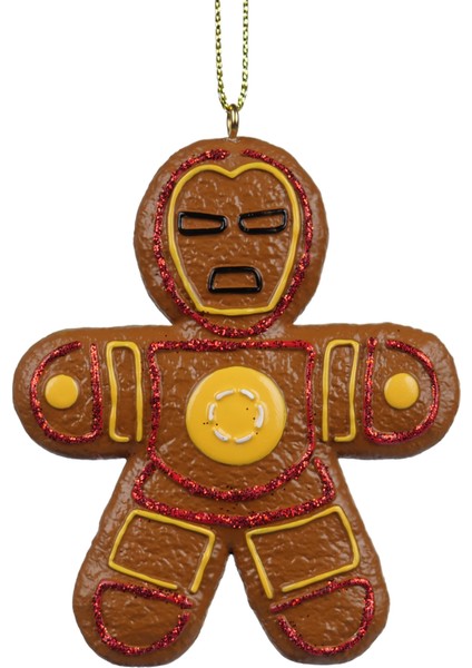Gingerbread Iron Man Yılbaşı Ağaç Süsü – 8cm