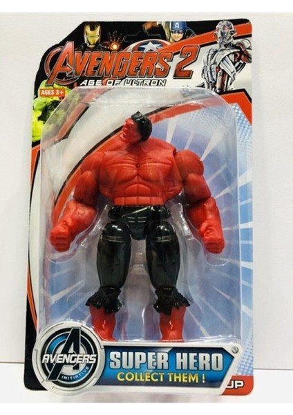 Red Hulk Figür Karakter Oyuncak Kırmızı Hulk 17 cm -Rgl