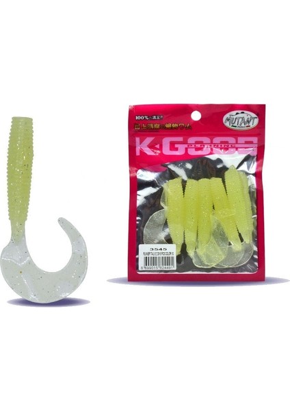 3545 Runner Tail 8cm Levrek Silikonu 5'li Paket Suni Yem 10