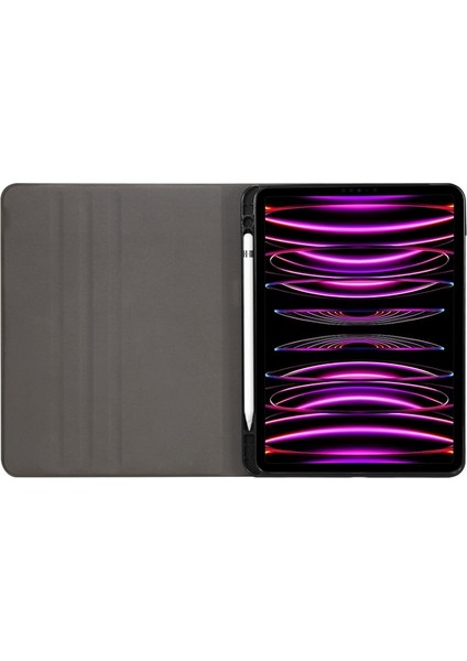 Ipad Pro 11 2022/2021/2020/2018/AIR 10.9 2022/2020 Boyalı Voltaj Kalem Yuvası Tablet Akıllı Kılıf (Eyfel Kulesi) (Yurt Dışından)