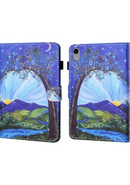 Ipad 10. Gen 10.9 2022 Renkli Çizim Dikiş Akıllı Deri Tablet Kılıfı (Mountain View) (Yurt Dışından) fiyatları