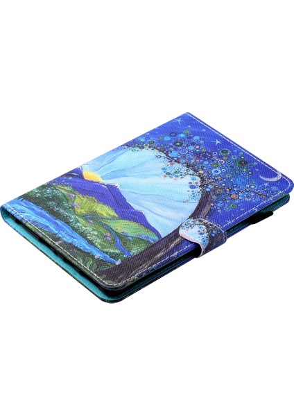 Ipad 10. Gen 10.9 2022 Renkli Çizim Dikiş Akıllı Deri Tablet Kılıfı (Mountain View) (Yurt Dışından) fırsatları