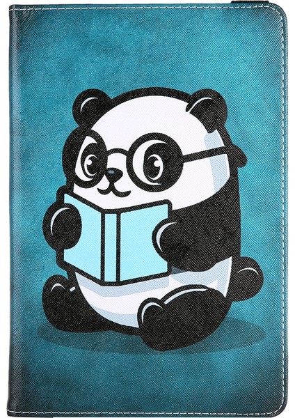 7 Inç Renkli Çizim Deri Tablet Kasası (Panda) Için (Yurt Dışından)