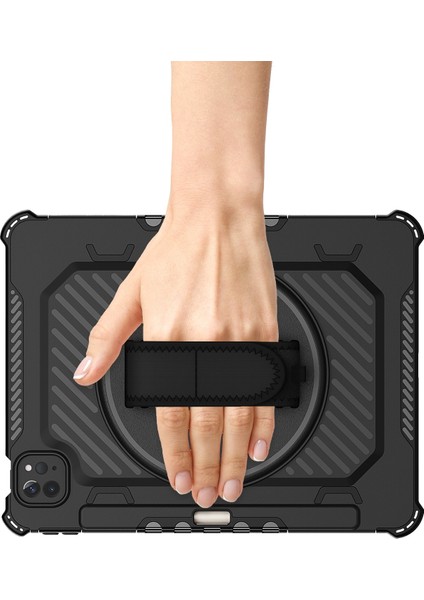 2 Arada 1 Şok Geçirmez Tablet Kılıf Ipad Pro 11 Inç 2022/2021/2020/2018/AIR5 2022/AIR4 2020 (Siyah) (Yurt Dışından)