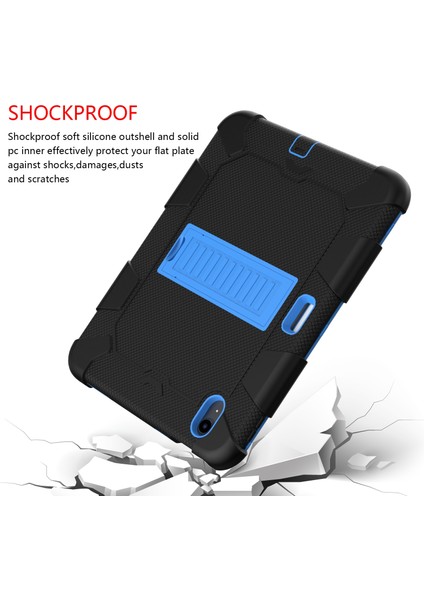 Ipad 10. Gen 10.9 2022 Iki Robot Şok Geçirmez Silikon Pc Koruyucu Tablet Kılıfı (Siyah Mavi) (Yurt Dışından) fırsatları