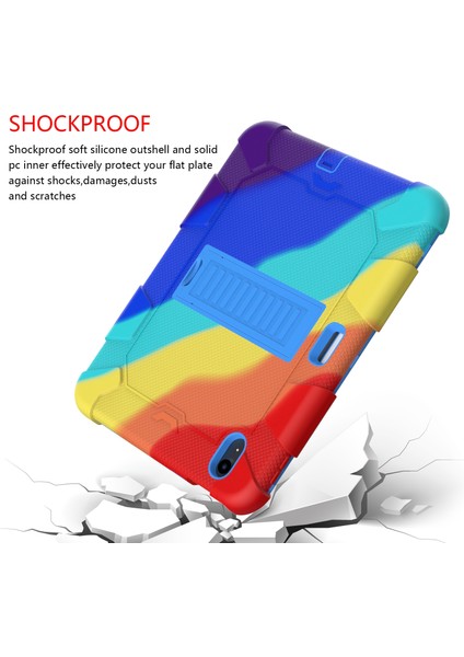 Ipad 10. Gen 10.9 2022 Iki Robot Şok Geçirmez Silikon Pc Koruyucu Tablet Kılıfı (Renkli Mavi) (Yurt Dışından) fırsatları