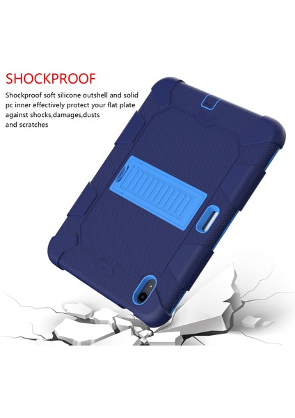 Ipad 10. Gen 10.9 2022 Iki Robot Şok Geçirmez Silikon Pc Koruyucu Tablet Kılıfı (Lacivert Mavi) (Yurt Dışından) fırsatları